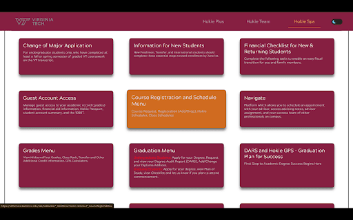 BetterHokieSPA  from Chrome web store to be run with OffiDocs Chromium online