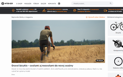 Better MTBiker.sk  from Chrome web store to be run with OffiDocs Chromium online