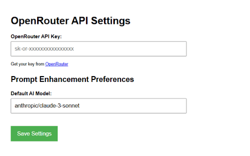 Better Prompt  from Chrome web store to be run with OffiDocs Chromium online