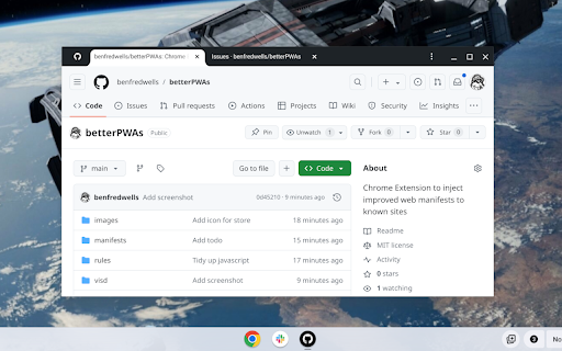 Better PWAs  from Chrome web store to be run with OffiDocs Chromium online