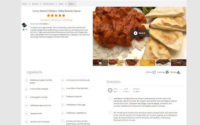 BetterRecipes  from Chrome web store to be run with OffiDocs Chromium online