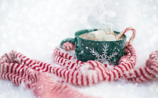 Beverage Filled Mug With Marshmallows Beside Rope  from Chrome web store to be run with OffiDocs Chromium online