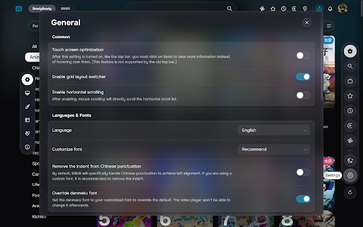 BewlyBewly  from Chrome web store to be run with OffiDocs Chromium online