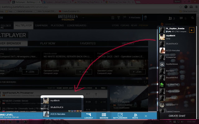 BF4 Battlelog Drag Friends  from Chrome web store to be run with OffiDocs Chromium online