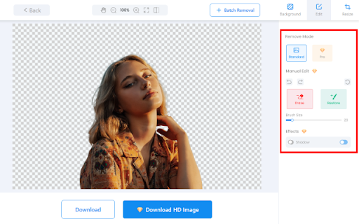 BG Remover Remove  Change Background  from Chrome web store to be run with OffiDocs Chromium online