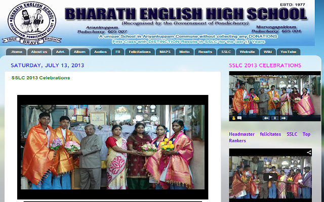 Bharath English School  from Chrome web store to be run with OffiDocs Chromium online