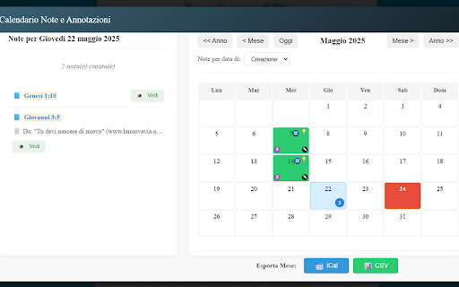 Bibbia Interattiva: Studio  Note  from Chrome web store to be run with OffiDocs Chromium online