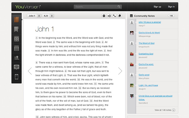 Bible  from Chrome web store to be run with OffiDocs Chromium online