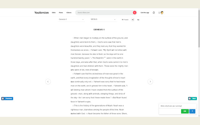 Mga Bible Shortcut mula sa Chrome web store na tatakbo sa OffiDocs Chromium online