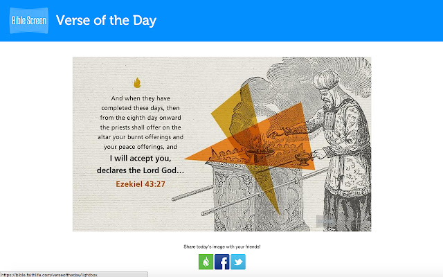 Bible Verse of the Day  from Chrome web store to be run with OffiDocs Chromium online