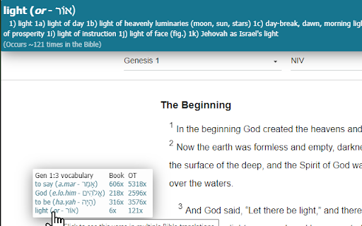 Bible vocab: A Bible dictionary  from Chrome web store to be run with OffiDocs Chromium online