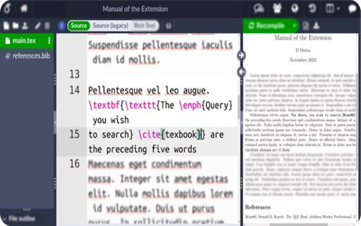 Bibliography Counselor  from Chrome web store to be run with OffiDocs Chromium online