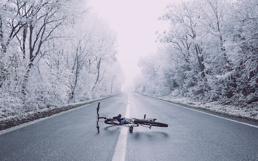 Bicycle fallen on the road  from Chrome web store to be run with OffiDocs Chromium online