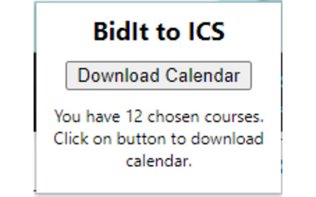 BidIt to ICS  from Chrome web store to be run with OffiDocs Chromium online