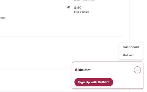 BidMint.io  from Chrome web store to be run with OffiDocs Chromium online