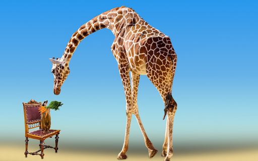 Big giraffe  from Chrome web store to be run with OffiDocs Chromium online
