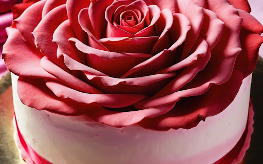 Big rose cake  from Chrome web store to be run with OffiDocs Chromium online
