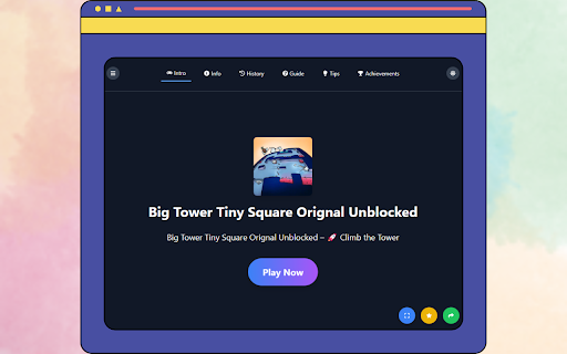 Big Tower Tiny Square OriginalUnblocked  from Chrome web store to be run with OffiDocs Chromium online