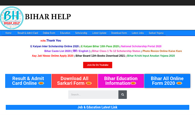 biharhelp.in extension  from Chrome web store to be run with OffiDocs Chromium online
