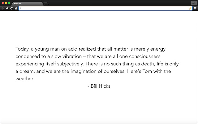 Bill Hicks Quotes  from Chrome web store to be run with OffiDocs Chromium online