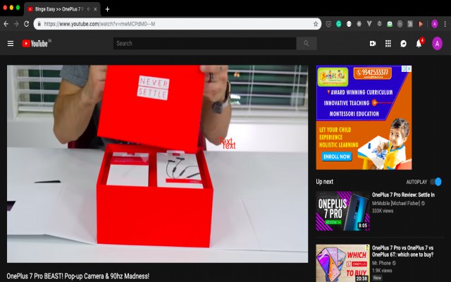 Binge Easy  from Chrome web store to be run with OffiDocs Chromium online