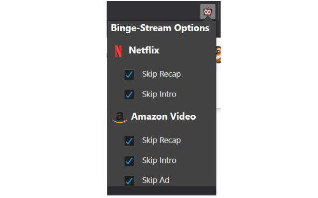 Binge Stream  from Chrome web store to be run with OffiDocs Chromium online