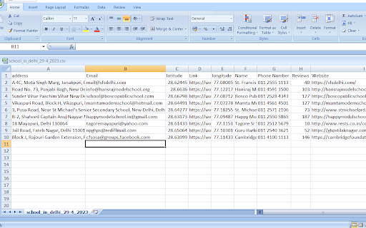 Bing Map Scrapper Tool  from Chrome web store to be run with OffiDocs Chromium online