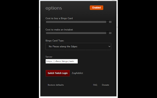 BingoChessX  from Chrome web store to be run with OffiDocs Chromium online