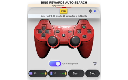 Bing Rewards Auto Search  from Chrome web store to be run with OffiDocs Chromium online