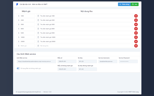 Biên Lai Điện Tử VNPT from Chrome web store to be run with OffiDocs Chromium online Biên Lai Điện Tử VNPT from Chrome web store to be run with OffiDocs Chromium online