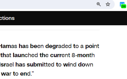 Bionic Reader  from Chrome web store to be run with OffiDocs Chromium online