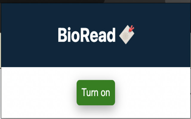BioRead  from Chrome web store to be run with OffiDocs Chromium online