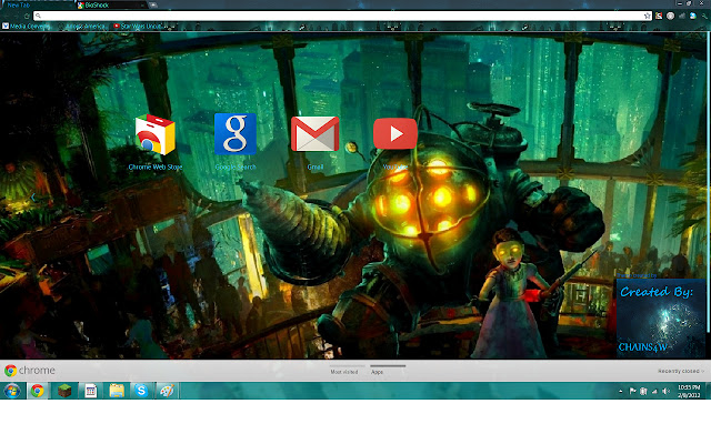 Tema Bioshock Rapture dal negozio web di Chrome da eseguire con OffiDocs Chromium online