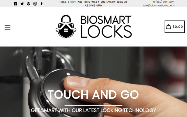 Biosmart Locks: Smart Fingerprint Locks  from Chrome web store to be run with OffiDocs Chromium online