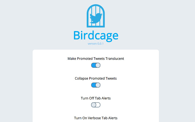 Birdcage  from Chrome web store to be run with OffiDocs Chromium online