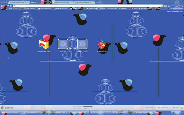 Birdcage Theme Blue  from Chrome web store to be run with OffiDocs Chromium online