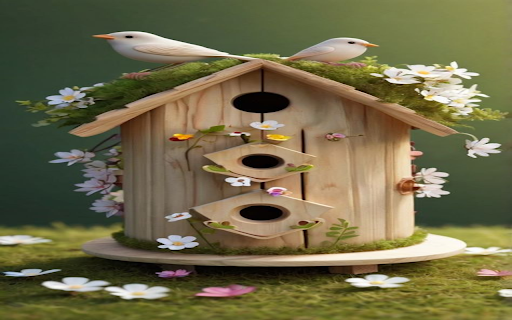 Bird house wallpaper  from Chrome web store to be run with OffiDocs Chromium online