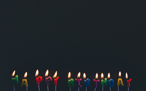 Birthday candle  from Chrome web store to be run with OffiDocs Chromium online