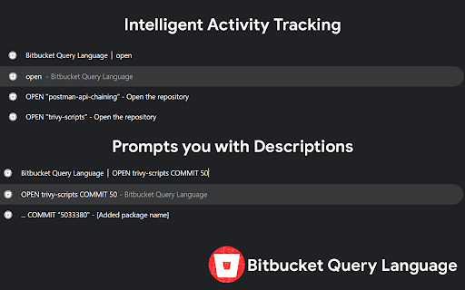 Bitbucket Query Language  from Chrome web store to be run with OffiDocs Chromium online