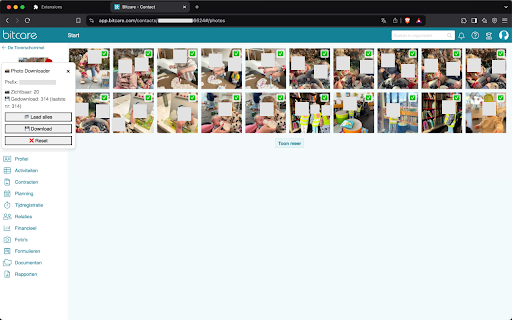 Bitcare Photo Downloader  from Chrome web store to be run with OffiDocs Chromium online