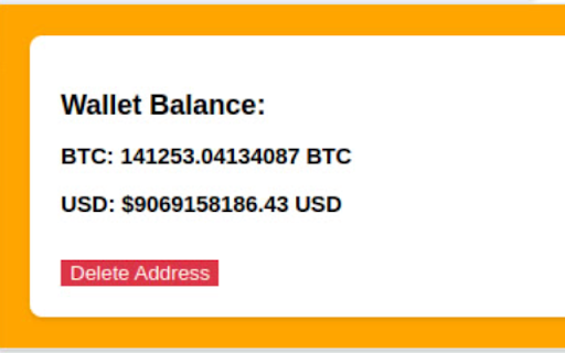 Bitcoin Balance Checker  from Chrome web store to be run with OffiDocs Chromium online