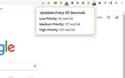 Bitcoin Fee Forecast  from Chrome web store to be run with OffiDocs Chromium online