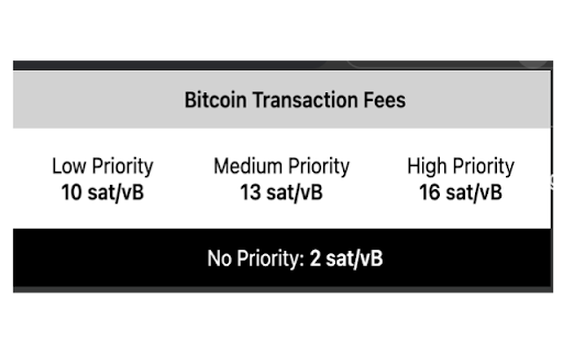 Bitcoin Fee Rate  from Chrome web store to be run with OffiDocs Chromium online