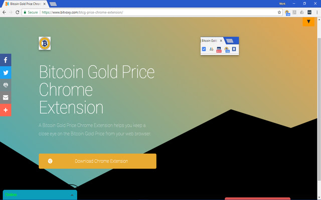 Bitcoin Gold Price  from Chrome web store to be run with OffiDocs Chromium online