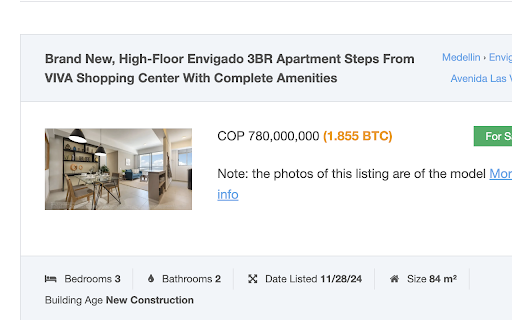 Bitcoin Real Estate  from Chrome web store to be run with OffiDocs Chromium online