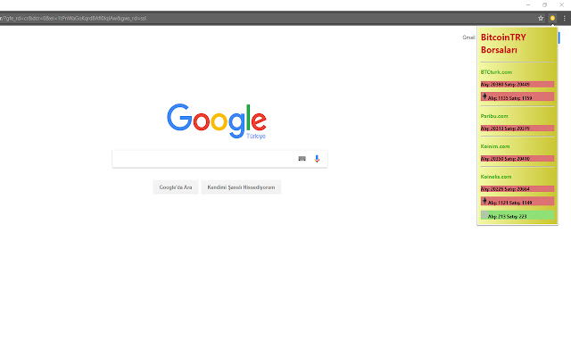 BitcoinTRY  from Chrome web store to be run with OffiDocs Chromium online