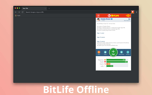 BitLife Offline  from Chrome web store to be run with OffiDocs Chromium online