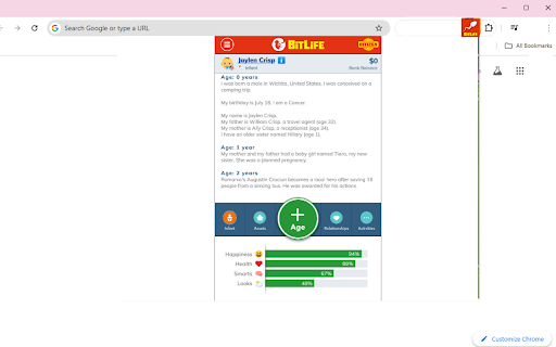 BitLife Unblocked  from Chrome web store to be run with OffiDocs Chromium online