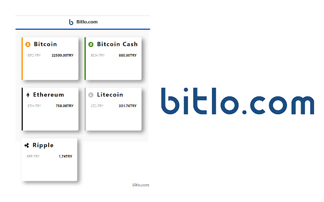 Bitlo: Bitcoin ve Kripto Para Borsası  from Chrome web store to be run with OffiDocs Chromium online