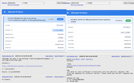 Bizom Bug Assistant  from Chrome web store to be run with OffiDocs Chromium online